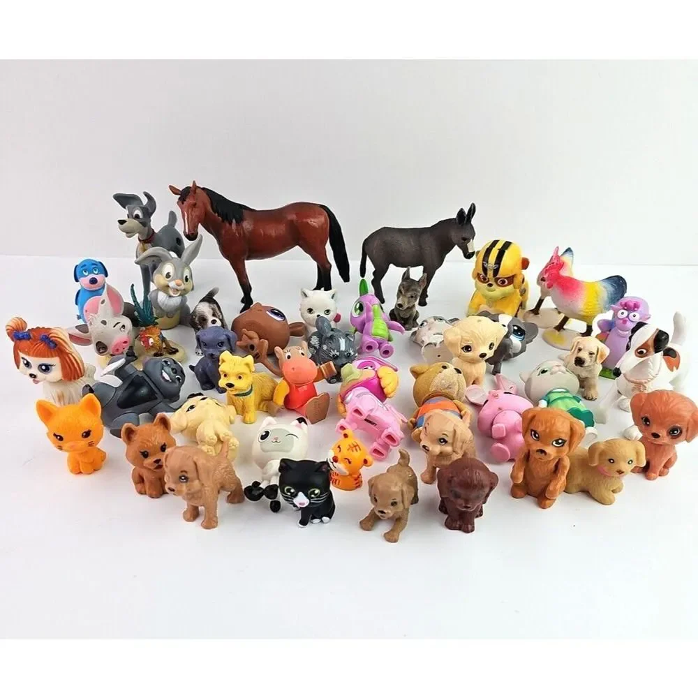 LOT of Small Animal Figures Action Animation Movies Play Assorted Themes Dog Cat